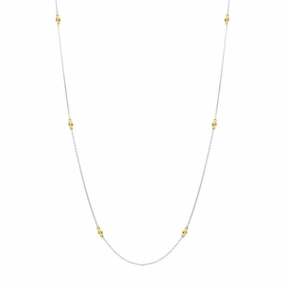 18ct White and Yellow Gold Diamond Necklet