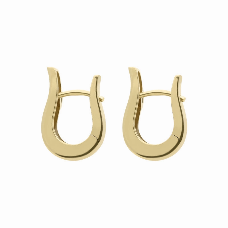 18ct White and Yellow Gold Diamond Satin Hoop Earrings