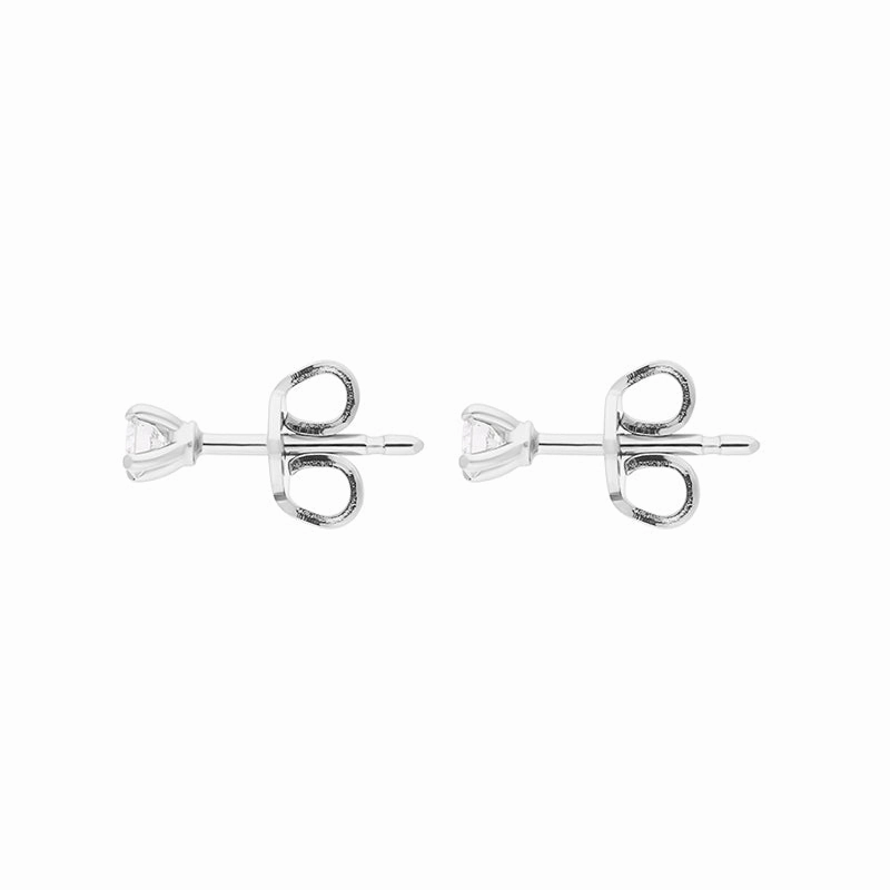 18ct White Gold 0.20ct Diamond Solitaire Stud Earrings