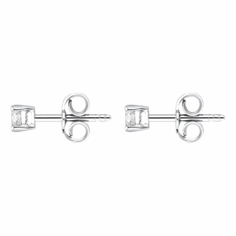 18ct White Gold 0.25ct Diamond Solitaire Stud Earrings