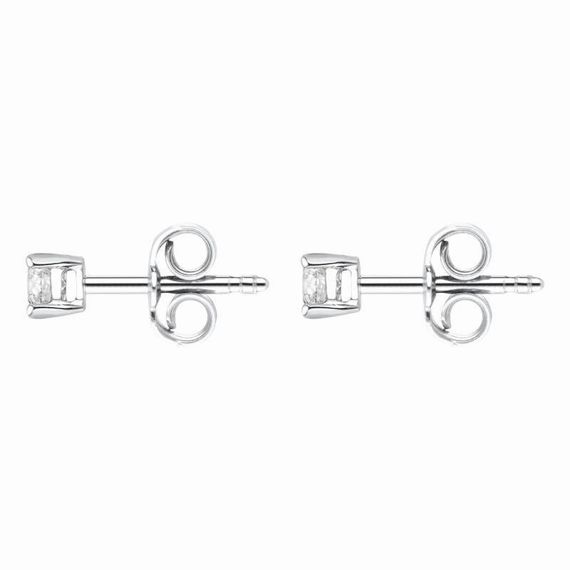 18ct White Gold 0.30ct Diamond Solitaire Stud Earrings