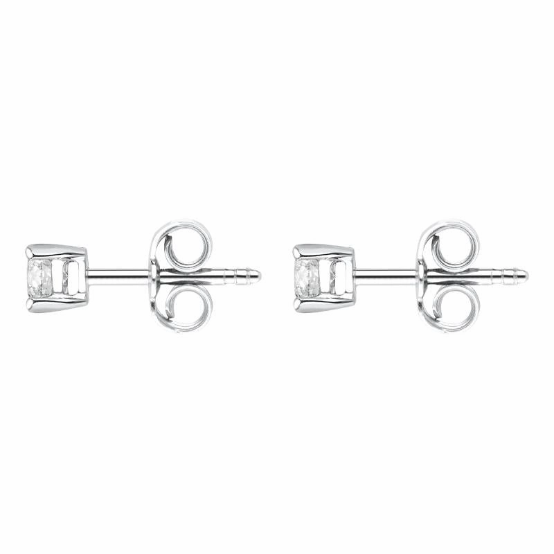 18ct White Gold 0.33ct Diamond Solitaire Stud Earrings