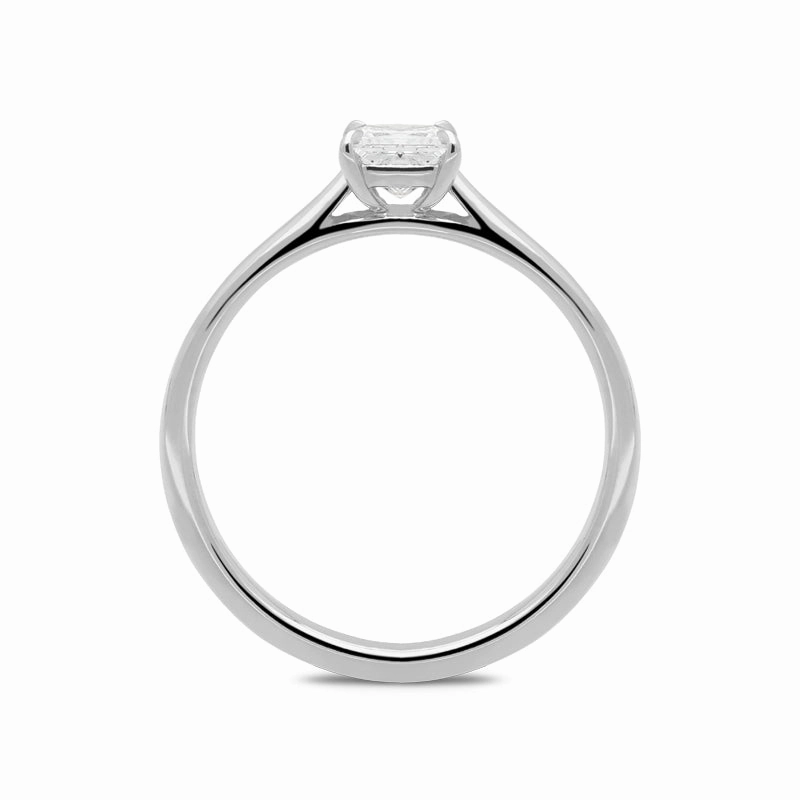 18ct White Gold 0.41ct Diamond Princess Cut Solitaire Engagement Ring