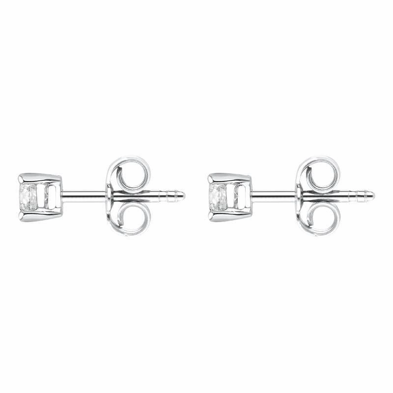 18ct White Gold 0.50ct Diamond Solitaire Stud Earrings