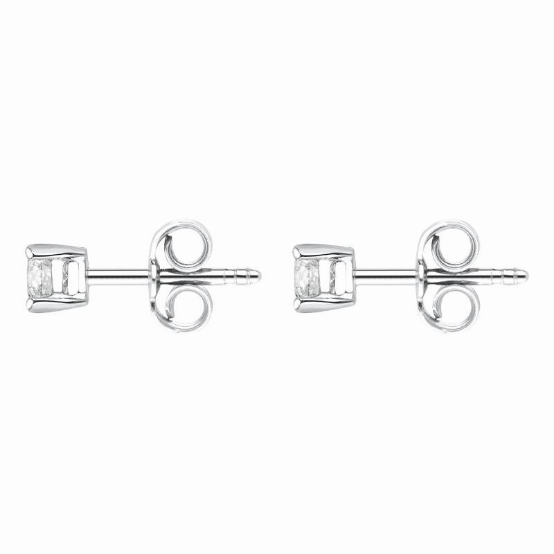 18ct White Gold 0.50ct Diamond Solitaire Stud Earrings