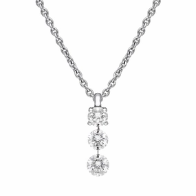 18ct White Gold 0.55ct Diamond Cascading Drop Necklace