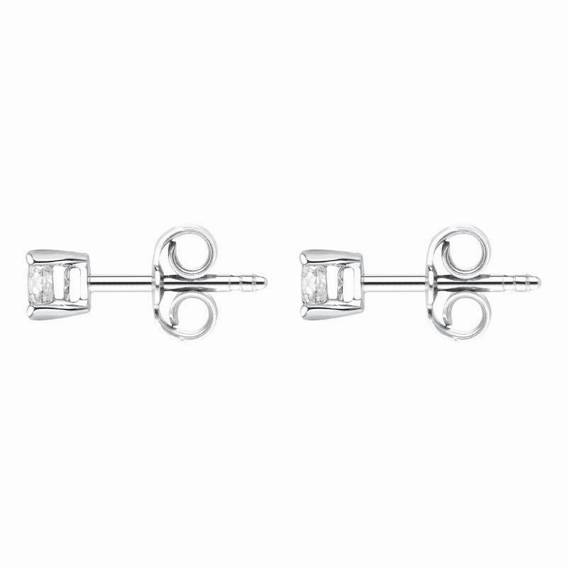 18ct White Gold 0.60ct Diamond Solitaire Stud Earrings