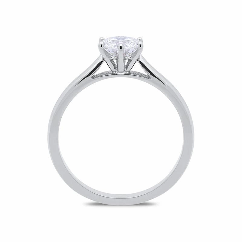 18ct White Gold 0.71ct Diamond Brilliant Cut Solitaire Ring