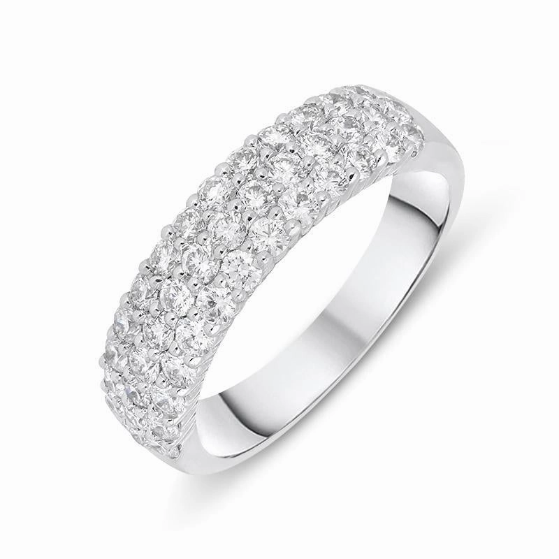 18ct White Gold 1.00ct Diamond Eternity Dress Ring