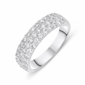 18ct White Gold 1.00ct Diamond Eternity Dress Ring