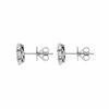 18ct White Gold 1.12ct Ruby 0.32ct Diamond Cluster Earrings