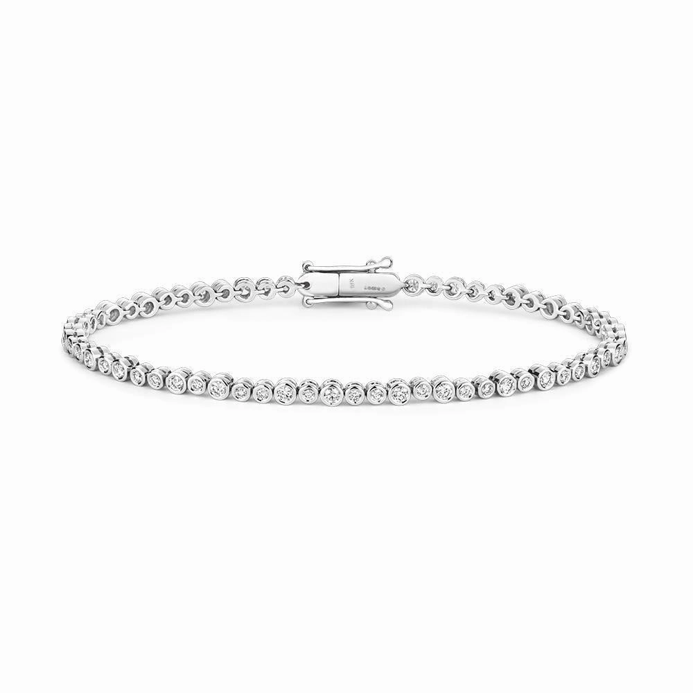 18ct White Gold 1.50ct Diamond Tennis Bracelet