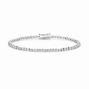 18ct White Gold 1.50ct Diamond Tennis Bracelet