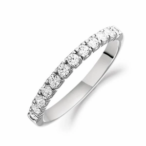 18ct White Gold Diamond Half Eternity Ring