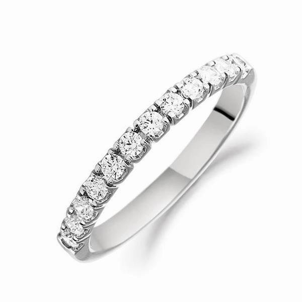 18ct White Gold Diamond Half Eternity Ring