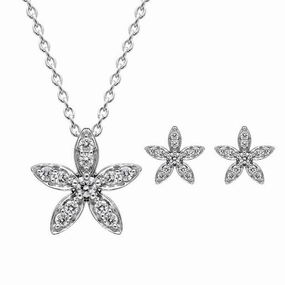 18ct White Gold Diamond Two Piece Gift Set