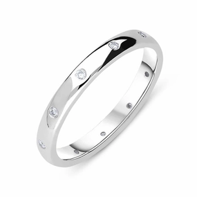 18ct White Gold Diamond Wedding Ring