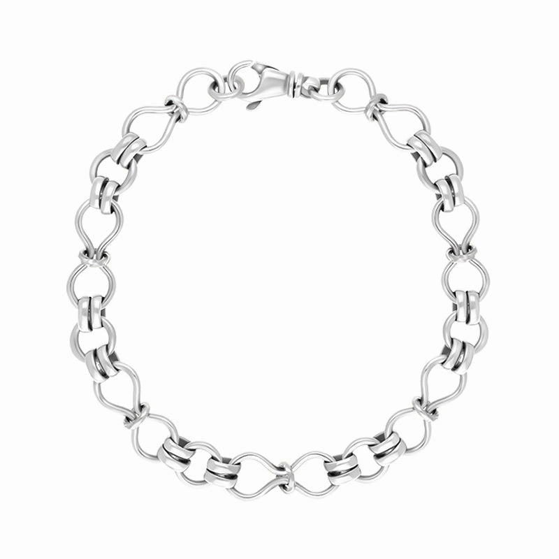 18ct White Gold Figure of Eight Bracelet