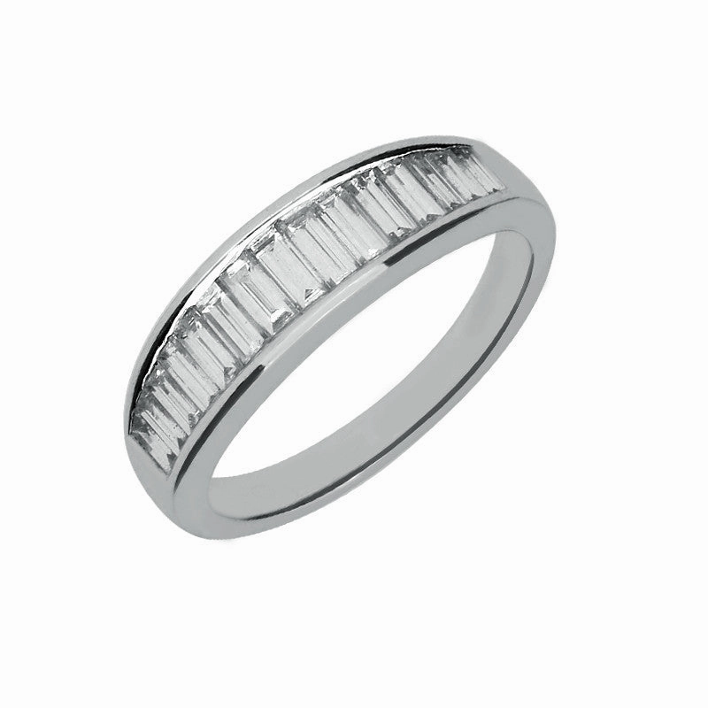 18ct White Gold Tapered 0.88 Carat Diamond Eternity Ring