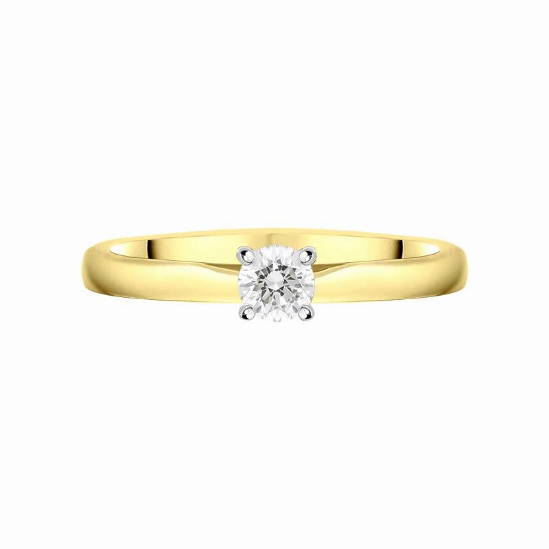 18ct Yellow Gold 0.33ct Diamond Brilliant Cut Solitaire Ring