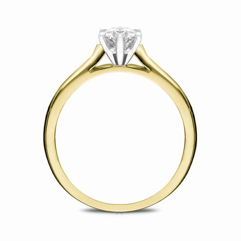 18ct Yellow Gold 0.40ct Diamond Brilliant Cut Solitaire Ring