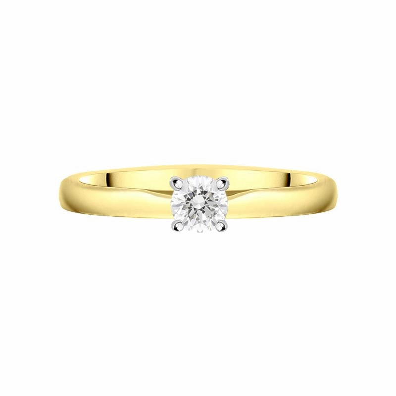 18ct Yellow Gold 0.40ct Diamond Brilliant Cut Solitaire Ring