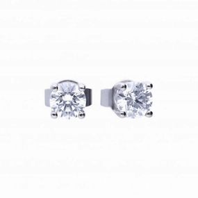 4 Claw Cubic Zirconia Studs 0.50ct E5905
