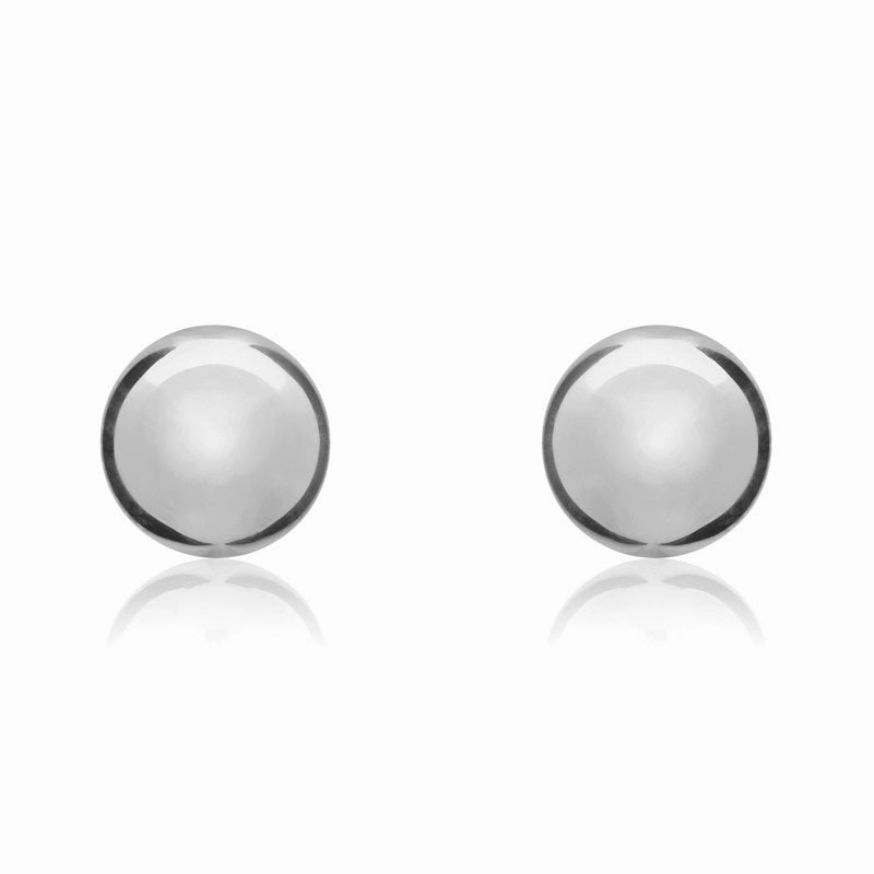 9ct White Gold 8mm Ball Stud Earrings