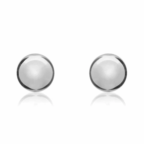 9ct White Gold 8mm Ball Stud Earrings