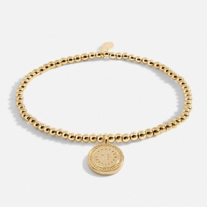 A Little 18th Birthday Gold Plated 17.5cm Stretch Bracelet 6987