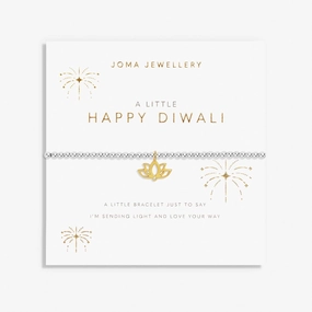 A Little Happy Diwali Silver Gold Plated Bracelet 7627