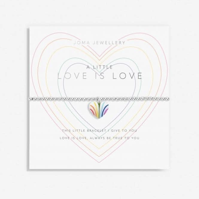 A Little Love Is Love Silver Plated 17.5cm Bracelet 7022