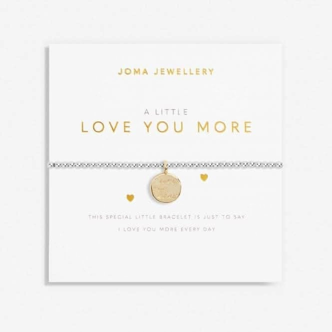 A Little Love You More Silver Gold Plated 17.5cm Stretch Bracelet 6999