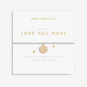 A Little Love You More Silver Gold Plated 17.5cm Stretch Bracelet 6999