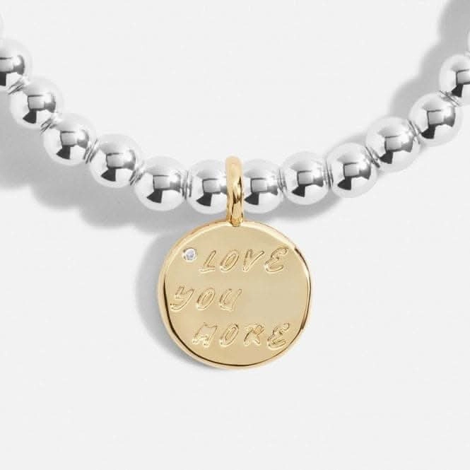 A Little Love You More Silver Gold Plated 17.5cm Stretch Bracelet 6999