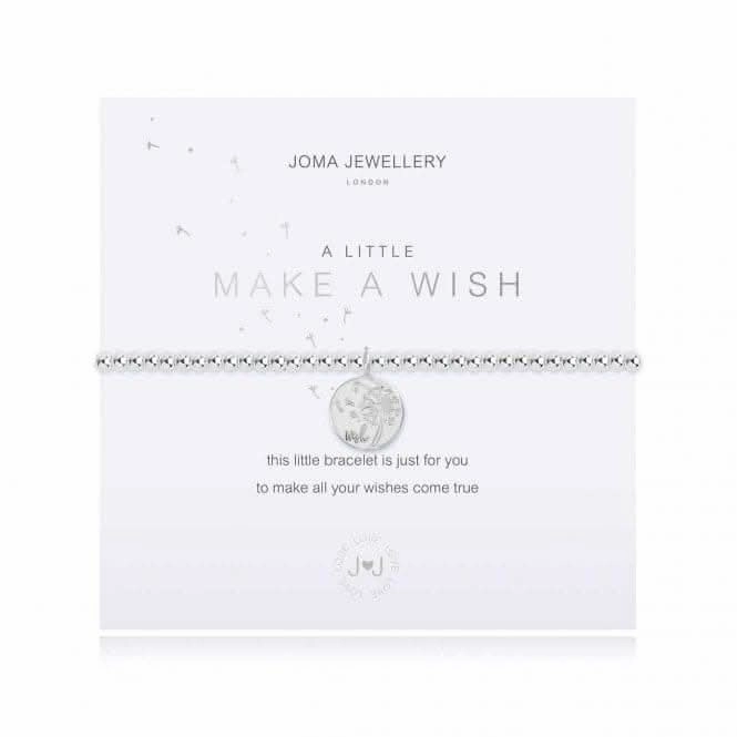 A Little Make A Wish Silver 17.5cm Stretch Bracelet 3800