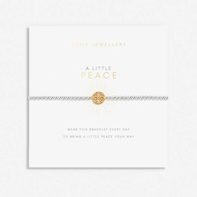 A Little Peace Silver & Gold Plated Bracelet 8151