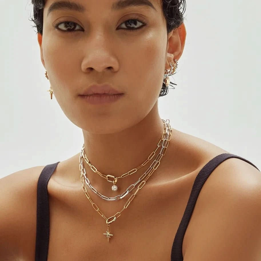 Ania Haie Gold Linked Chunky Chain Necklace N060-06G