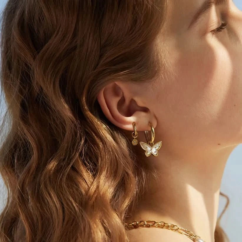 Ania Haie Gold Mother Of Pearl Butterfly Earring Charm EC055-04G