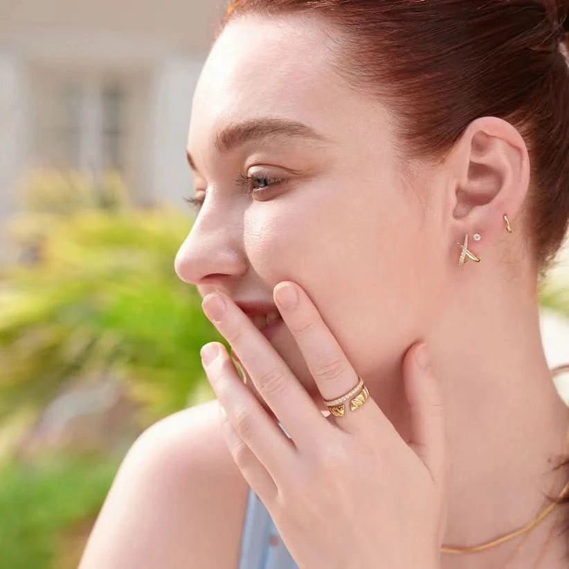 Ania Haie Gold Pav Ring R057-01G