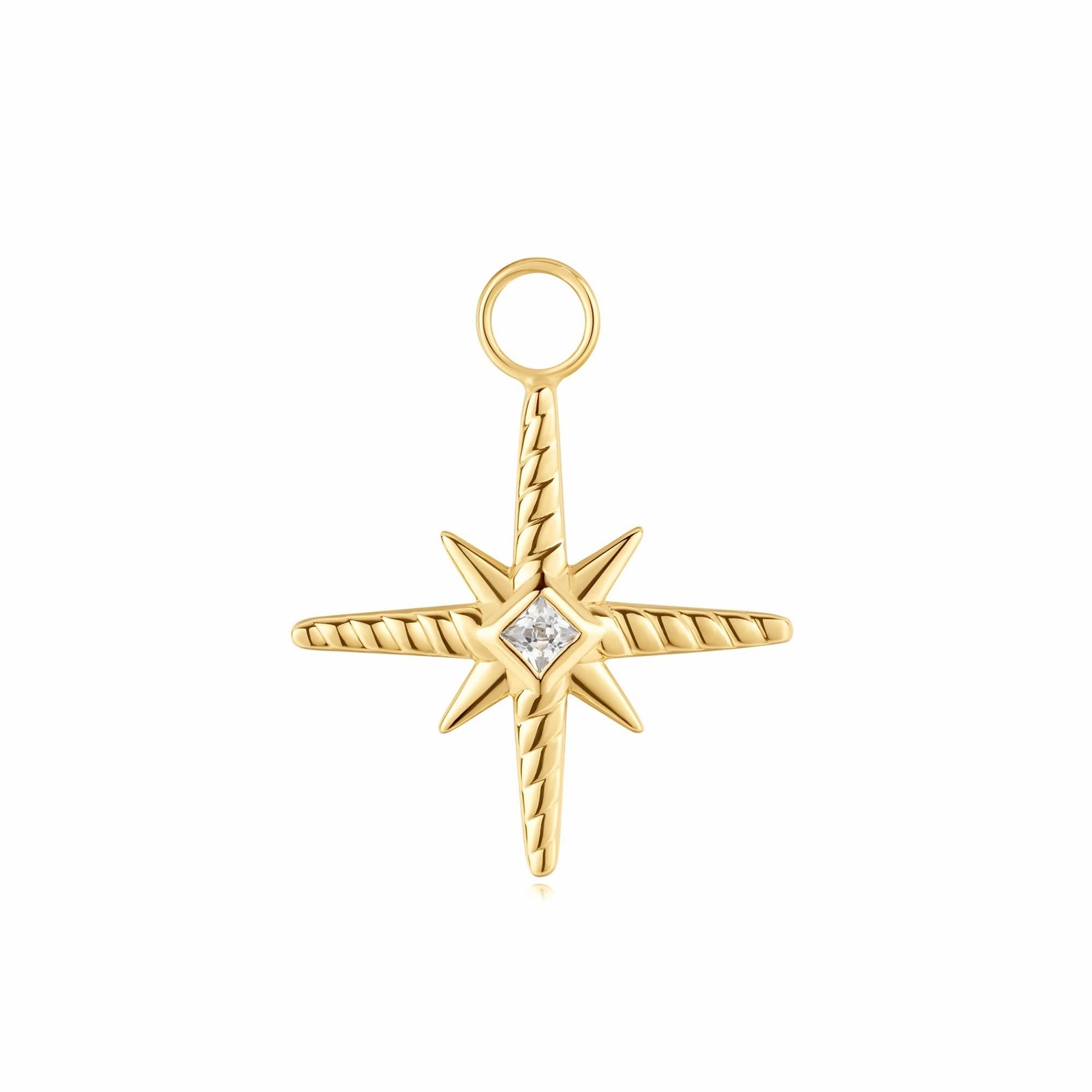 Ania Haie Gold Turquoise Cubic Zirconia Star Earring Charm EC060-04G