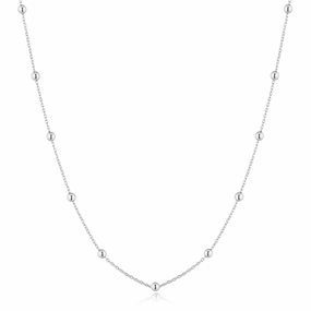 Ania Haie Silver Bobble Long Chain Necklace N060-04H