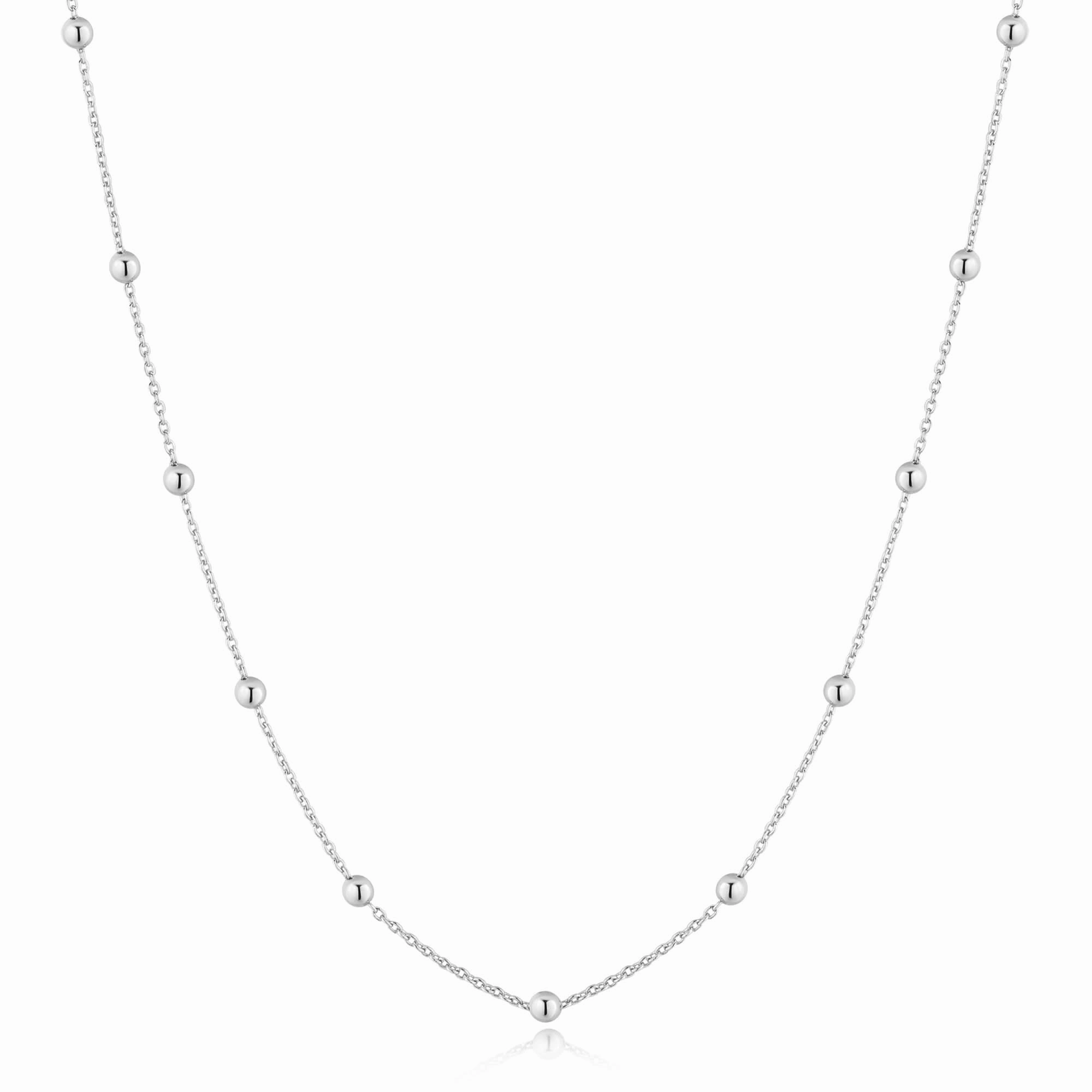 Ania Haie Silver Bobble Long Chain Necklace N060-04H