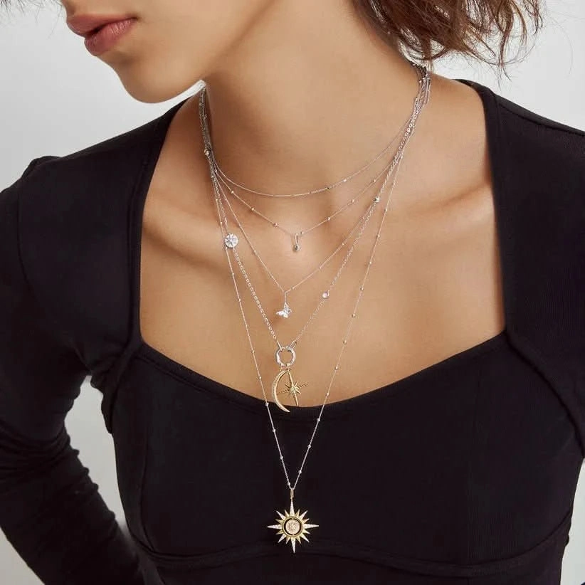 Ania Haie Silver Bobble Long Chain Necklace N060-04H