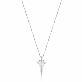 Ania Haie Silver Geometric Point Pendant Necklace N053-03H