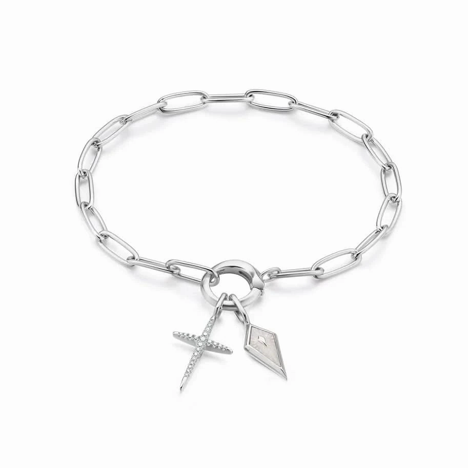 Ania Haie Silver Mother Of Pearl Kite Charm NC048-25H