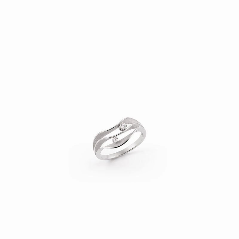 Annamaria Cammilli 18ct White Ice & Diamond Dune Atolli Series Ring