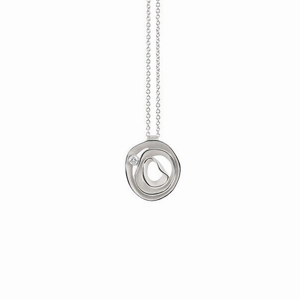 Annamaria Cammilli 18ct White Ice Gold & Diamond Dune Series Necklace