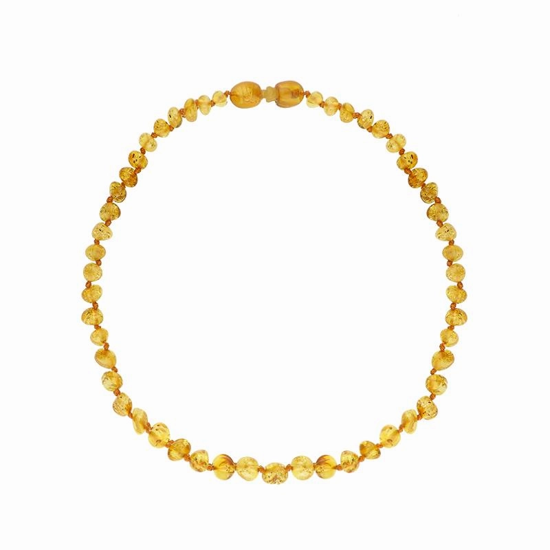 Baltic Amber Small Light Beaded Baby Teething Necklace