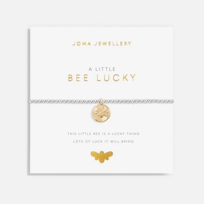 Bee Lucky Silver And Gold 17.5cm Stretch Bracelet 6067